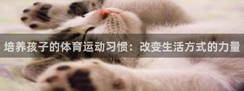 MK体育官方正版app集团：培养孩子的体育运动习惯：